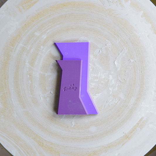 Angled Ribs in Parma Violet