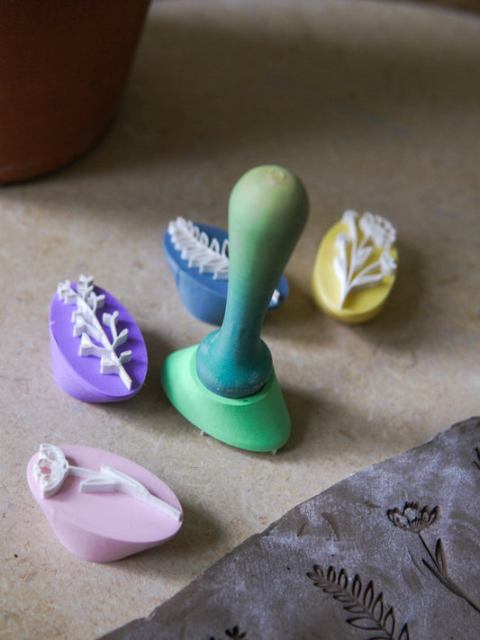 Wildflower Clay Stamp Set