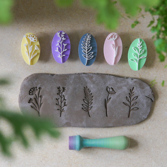 Wildflower Clay Stamps