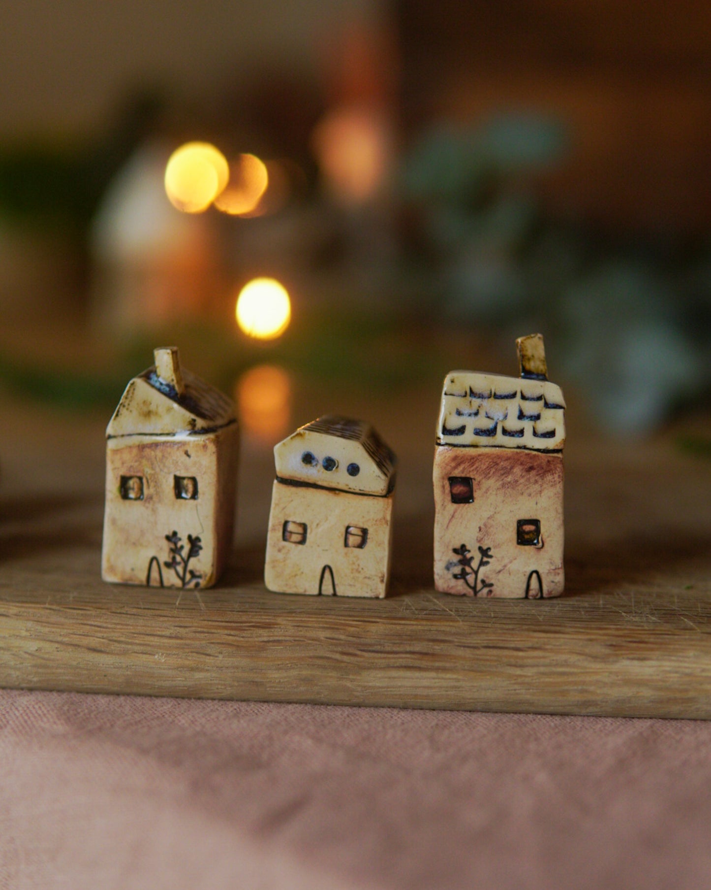 Set of 3 Tiny Cottages