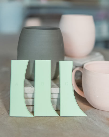 Curved Profile Ribs- Standard Size (set of 3)
